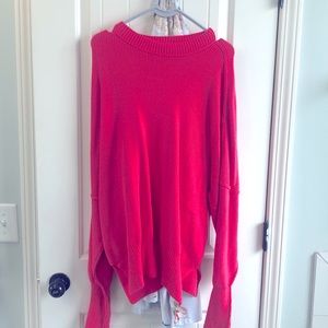 Beautiful bright pink sweater from Vici!  Size medium and only worn once.